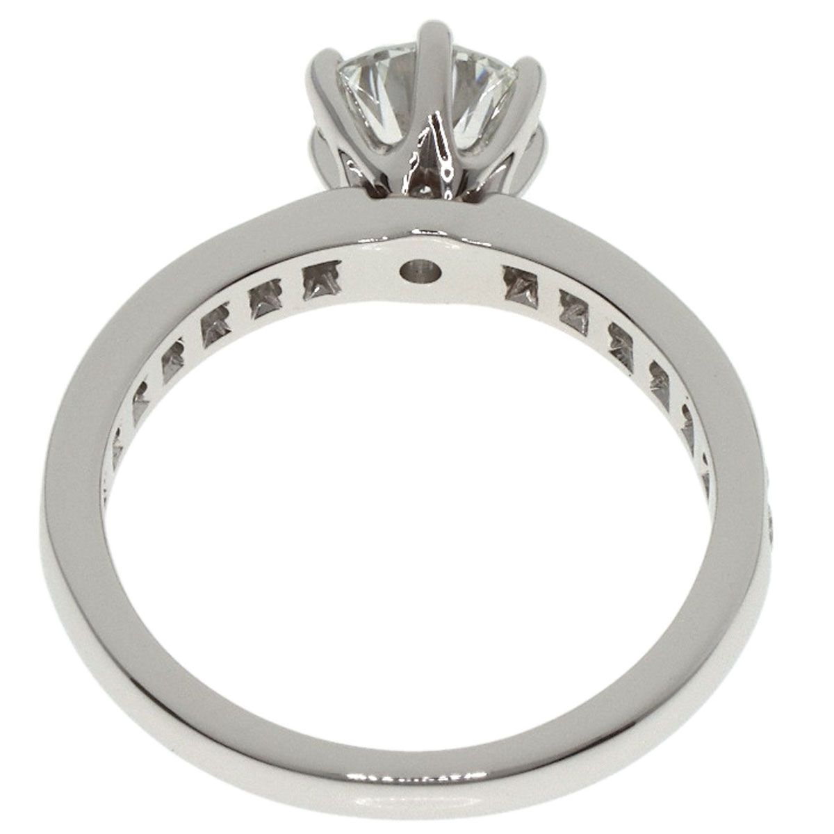 TIFFANY-Co. ティファニー ソリティア チャネル セッティング ダイヤモンド リング 指輪 PT950 レディース WWW_MERCADOAVALIA_COM_BR