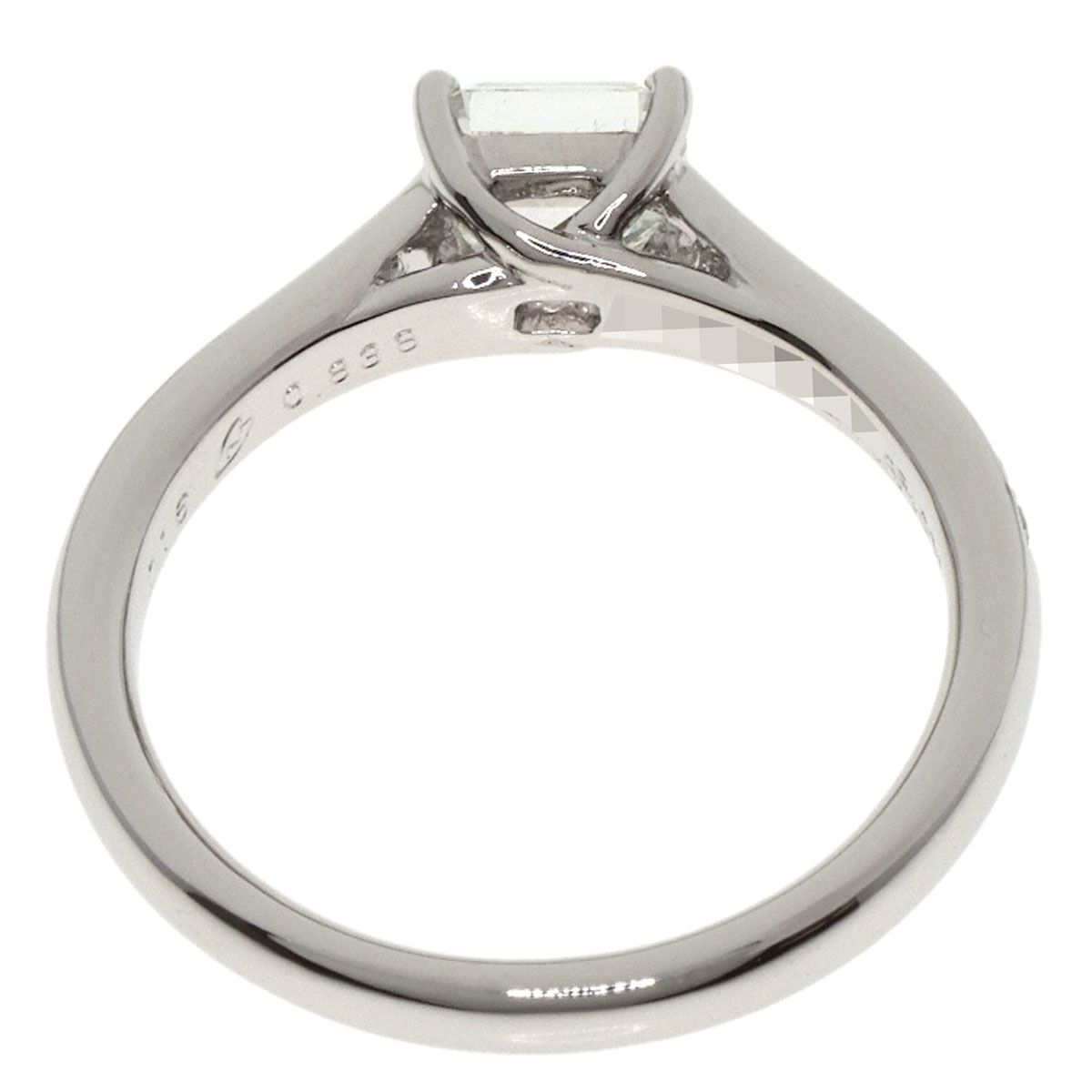  ラザールキャプラン エメラルドカット ダイヤモンド リング 指輪 PT 900 レディース その他 アクセサリー