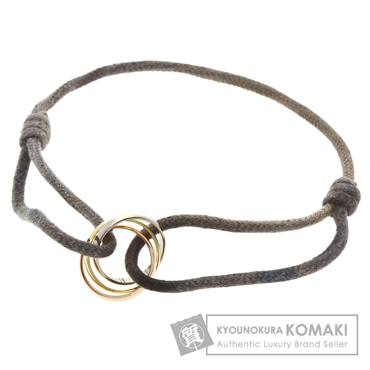 CARTIER カルティエ トリニティ コットン ブレスレット K18YG K18WG K18PG レディース