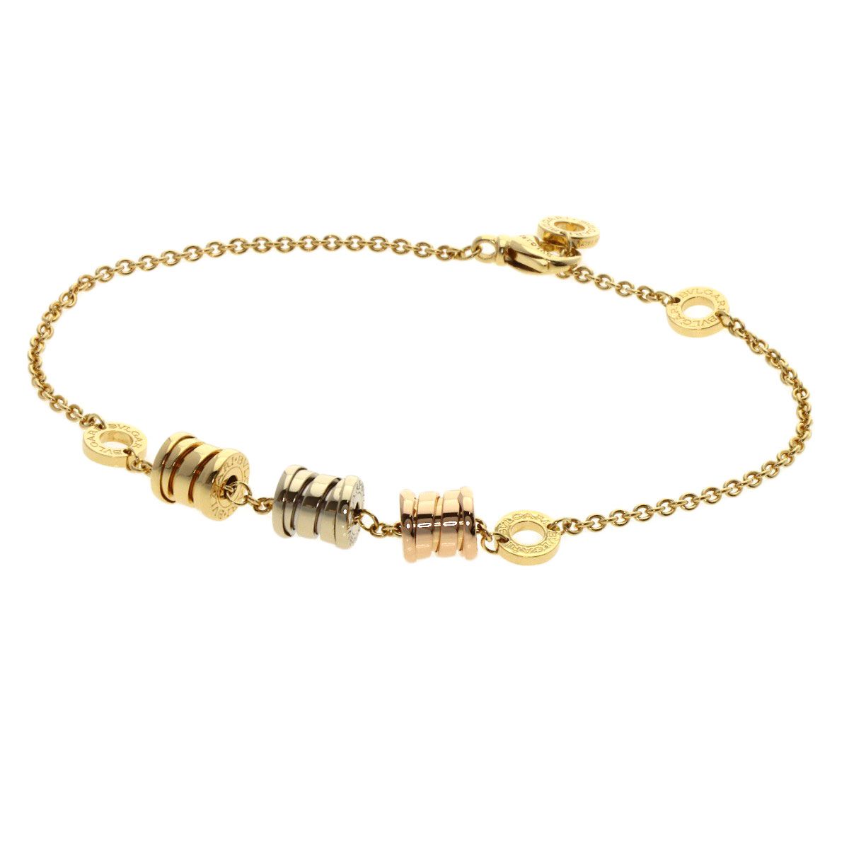BVLGARI ブルガリ B-zero 1 ビーゼロワン スリー エレメント ブレスレット K 18 YG WG PG レディース