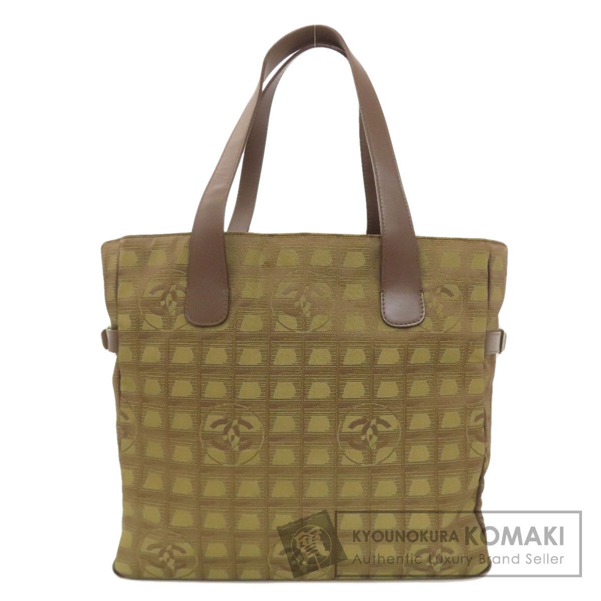CHANEL シャネル ニュートラベルライン トートバッグ ナイロンジャガード レディース