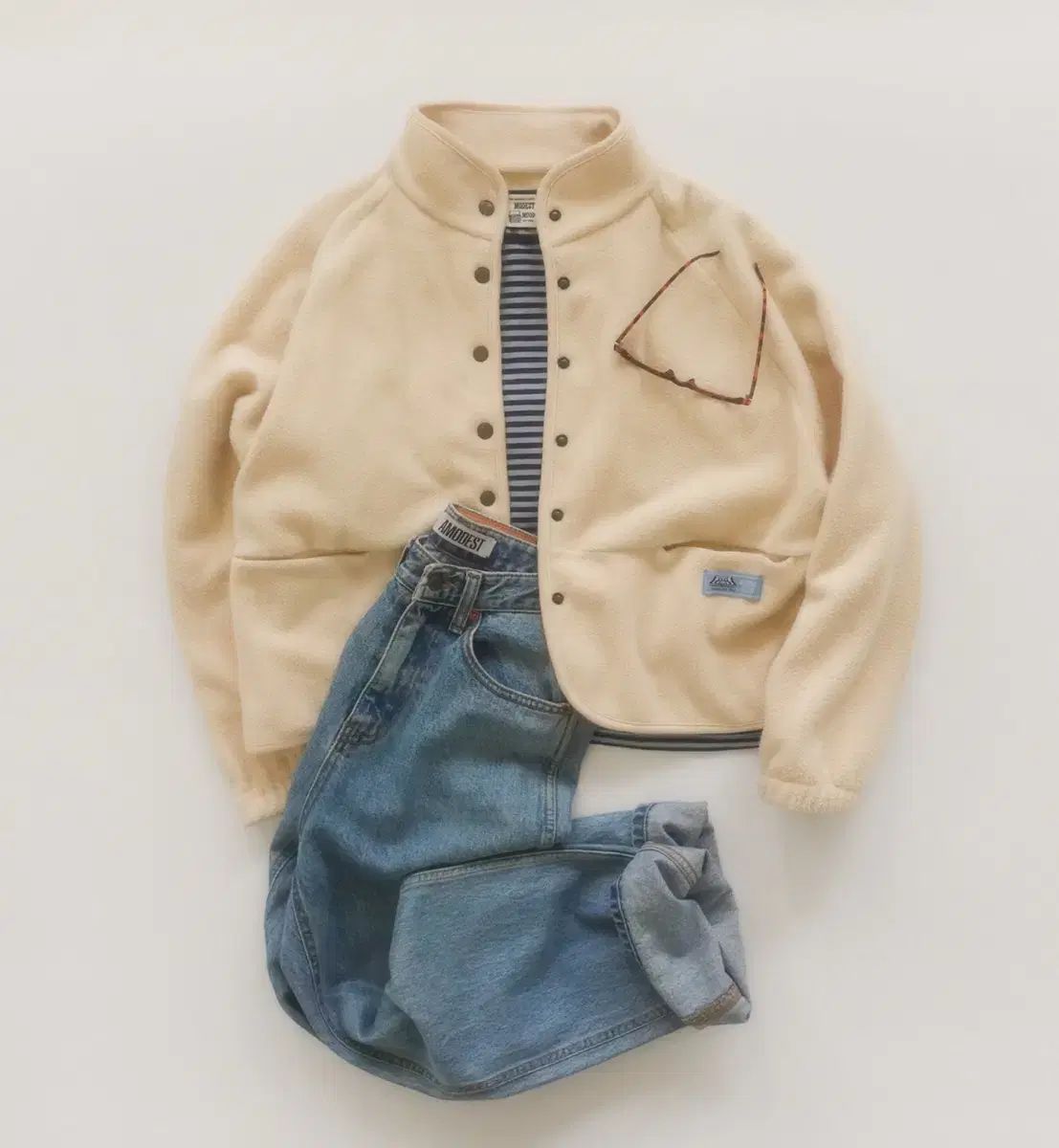 modestmood ウエスト フリース バター