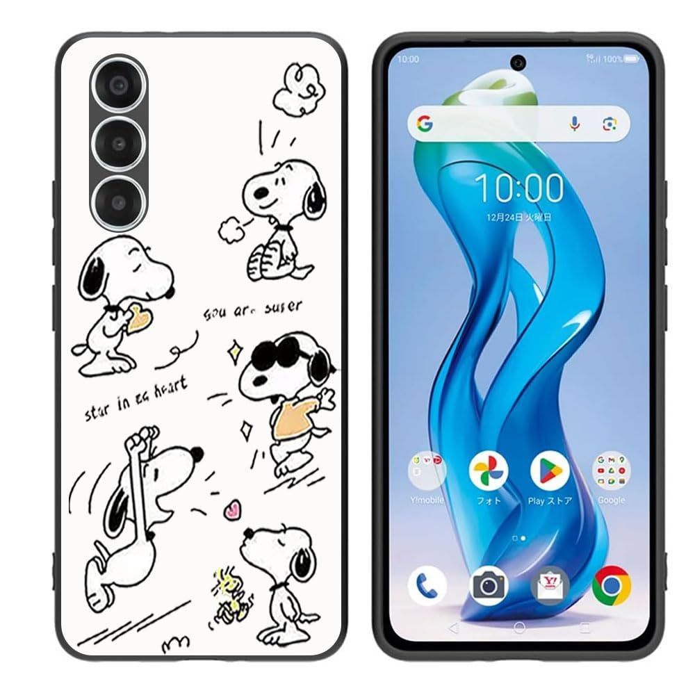 スマホケース耐衝撃TPU背面アイデア黒かわいい柄スマホケースFOR 5G nubia nubia S 5G S 全面保護ケース落下防止（ FOR かわいい犬）