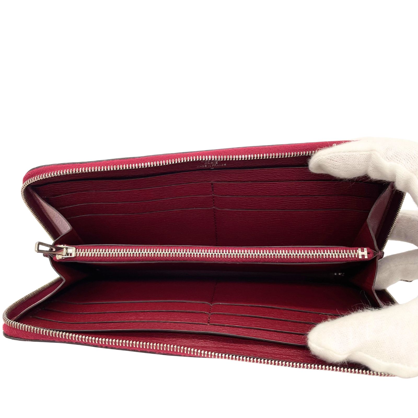  5 HERMES アザップ ロング アリゲーター 長財布 長財布 小物