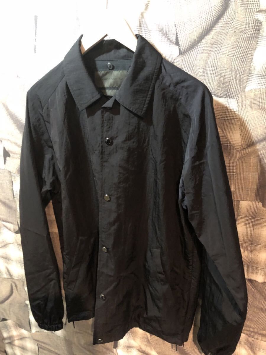 fumito ganryu フミトガンリュウ ナイロン ジャケット ブラック FU9-BL−04 サイズ2