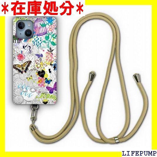 ス ScoLar デザイン iPhone14 ケース スマホショルダー アイフォン14 スマホケース ショルダーストラップ ショルダーケース スマホストラップ カバー スマホカバー スカラコ 蝶 メルヘン かわいいデザイン 923