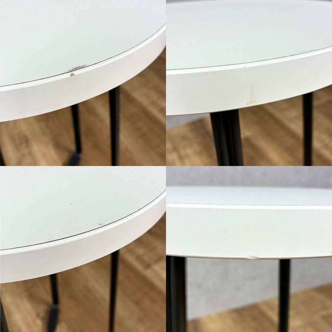 OKAMURA Lives Cafe Table White×Black H520 オカムラ ライブス カフェ