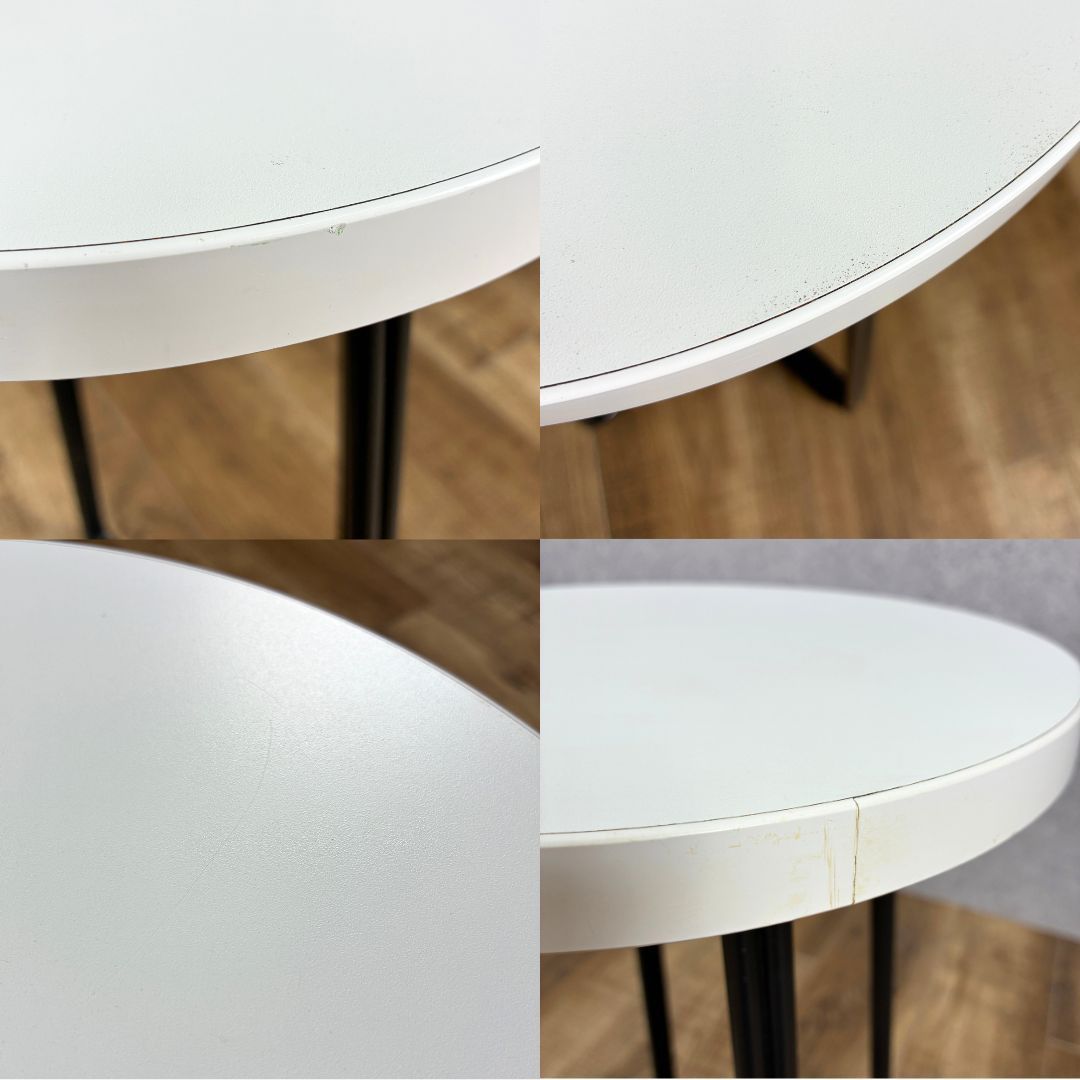 OKAMURA Lives Cafe Table White×Black H520 オカムラ ライブス カフェ