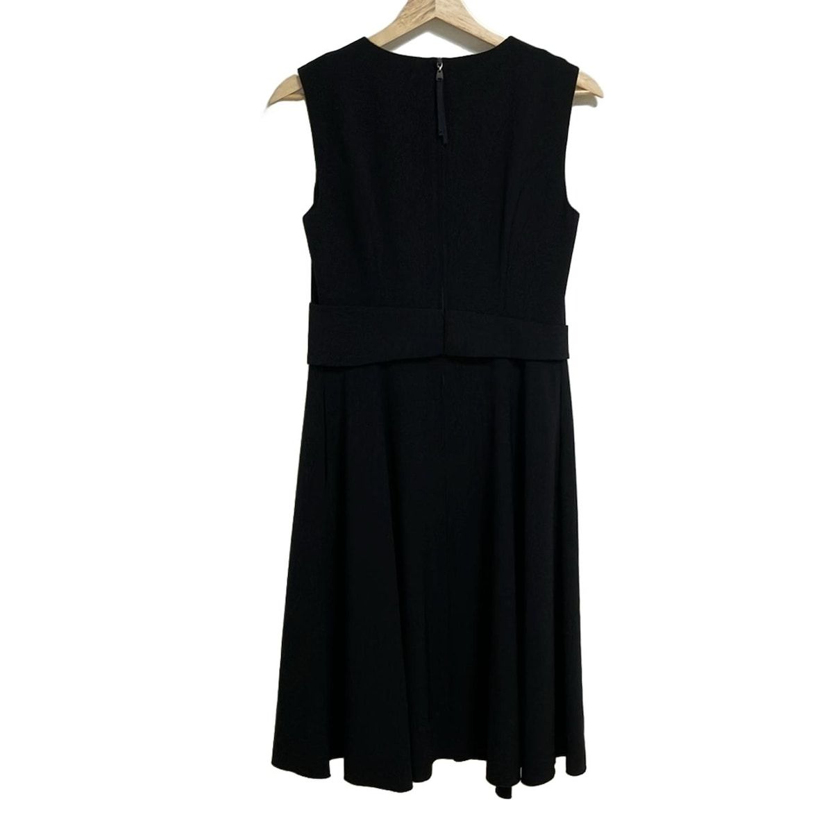 FOXEY YORK フォクシーニューヨーク ワンピース サイズ40 M レディース - 33977 黒 クルーネック ノースリーブ ロング