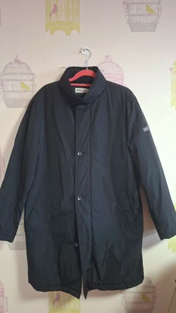 ブラック＆ホワイト メンズ ブラック ハーフ コート