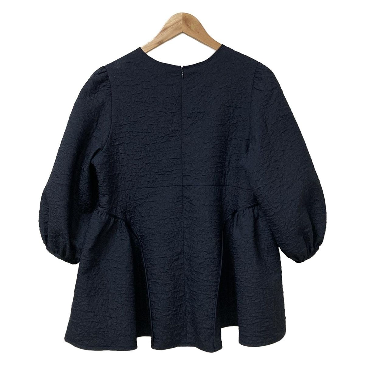 NEMIKA NEMIKA by Leilian ネミカ チュニック サイズ5 XS レディース - ネイビー クルーネック 七分袖