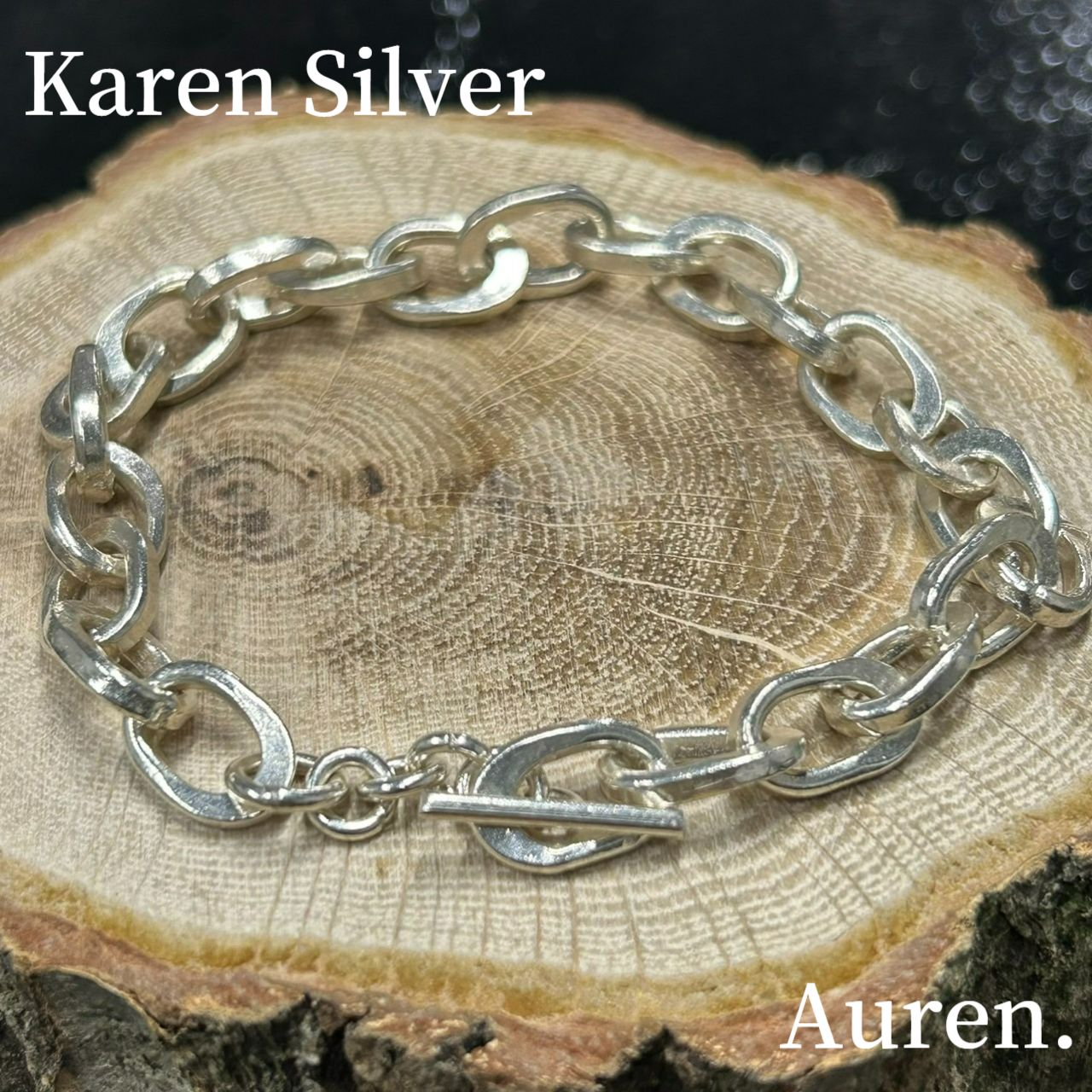 KAREN SILVER カレンシルバー チェーンブレスレット ユニセックス a-krb005