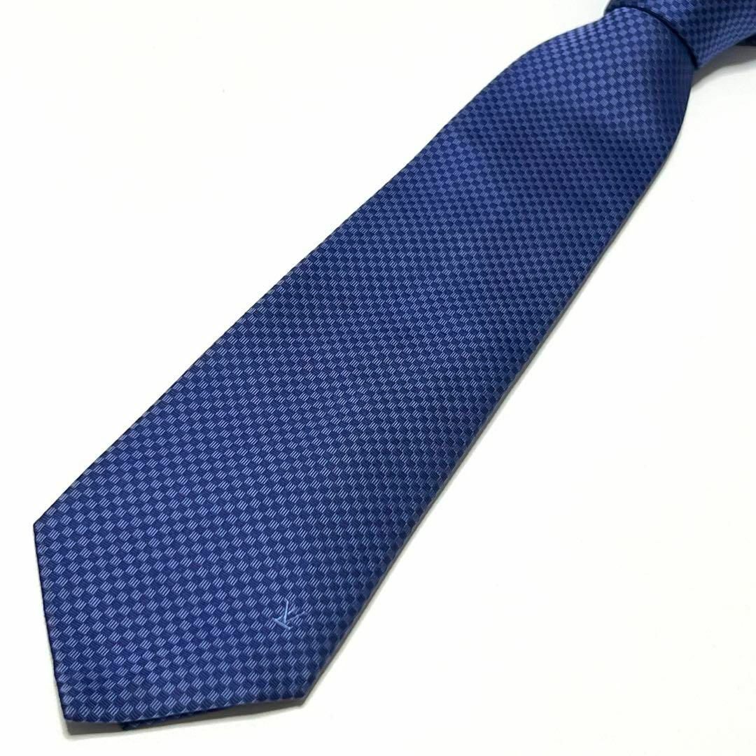 ルイヴィトン マイクロダミエ ネクタイ ブルー／青色 044283 - メルカリ