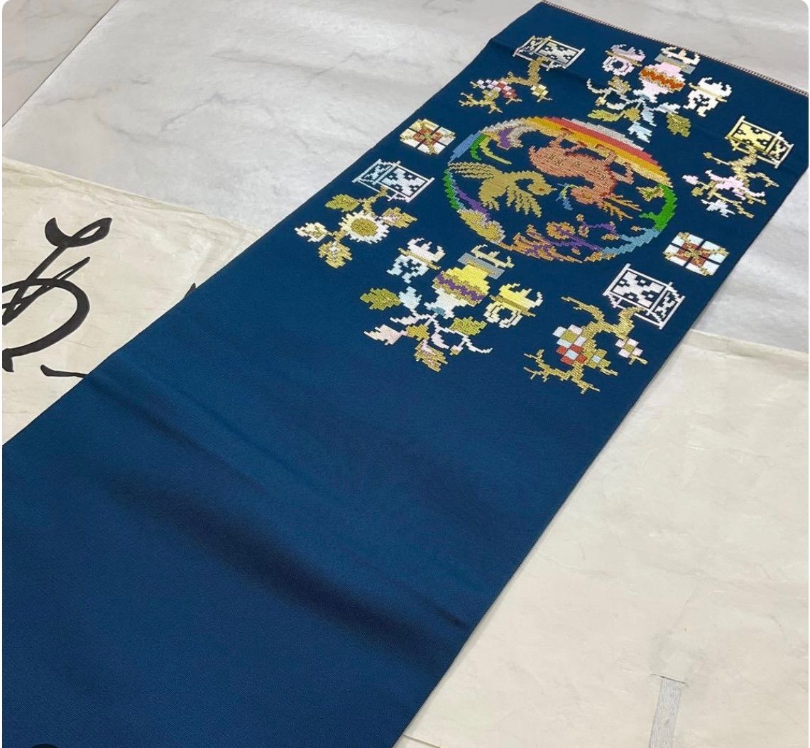 kimonoarisa◆厳選●龍村平蔵●モール一房文●袋帯●正絹●429㎝ kimonoarisa◇厳選○龍村平蔵○モール一房文○袋帯○正絹○429