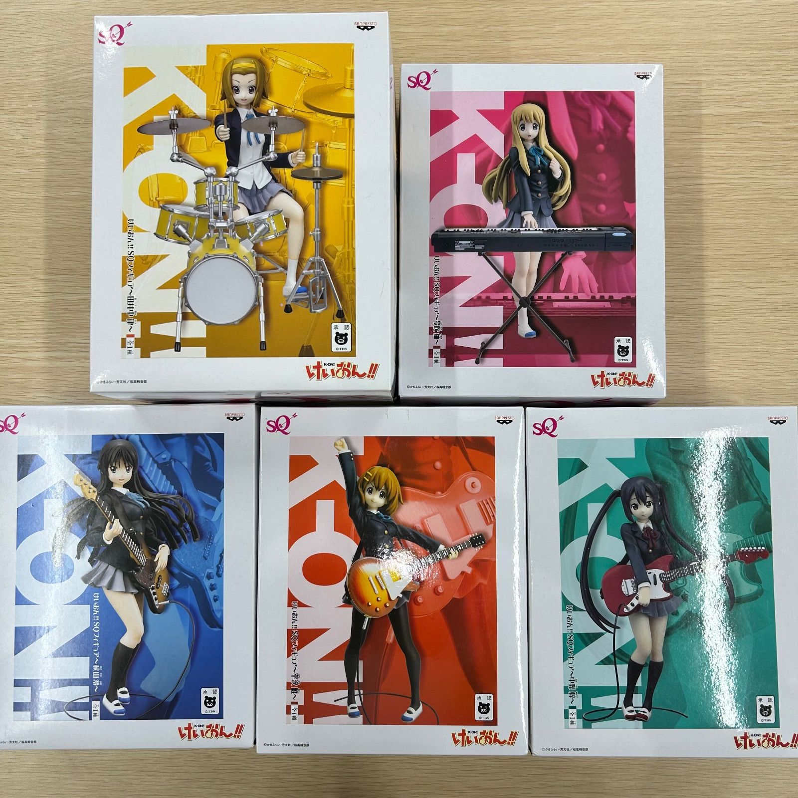 けいおん!! SQフィギュア 5体セット - メルカリ