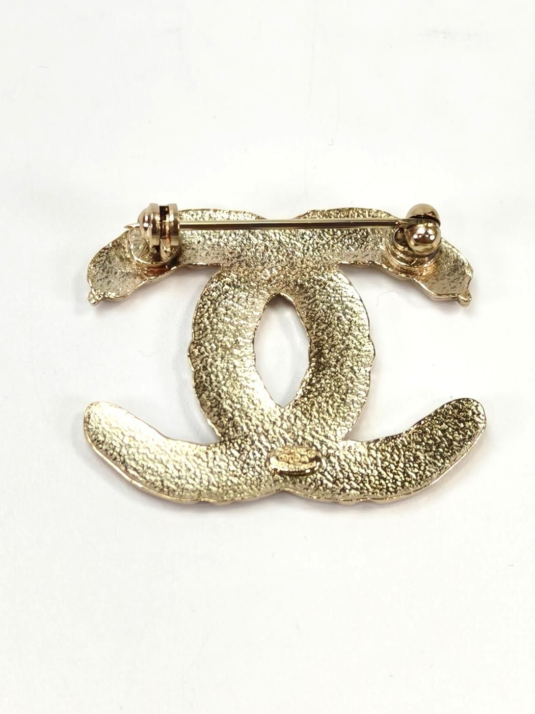  CHANEL シャネル ココマーク 羽 ブローチ ゴールド 管理番号 10499 ブローチ コサージュ アクセサリー