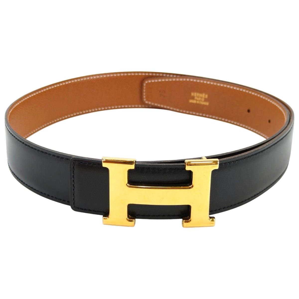 HERMES エルメス コンスタンス ベルト リバーシブル ブラック×ブラウン 管理番号 10501