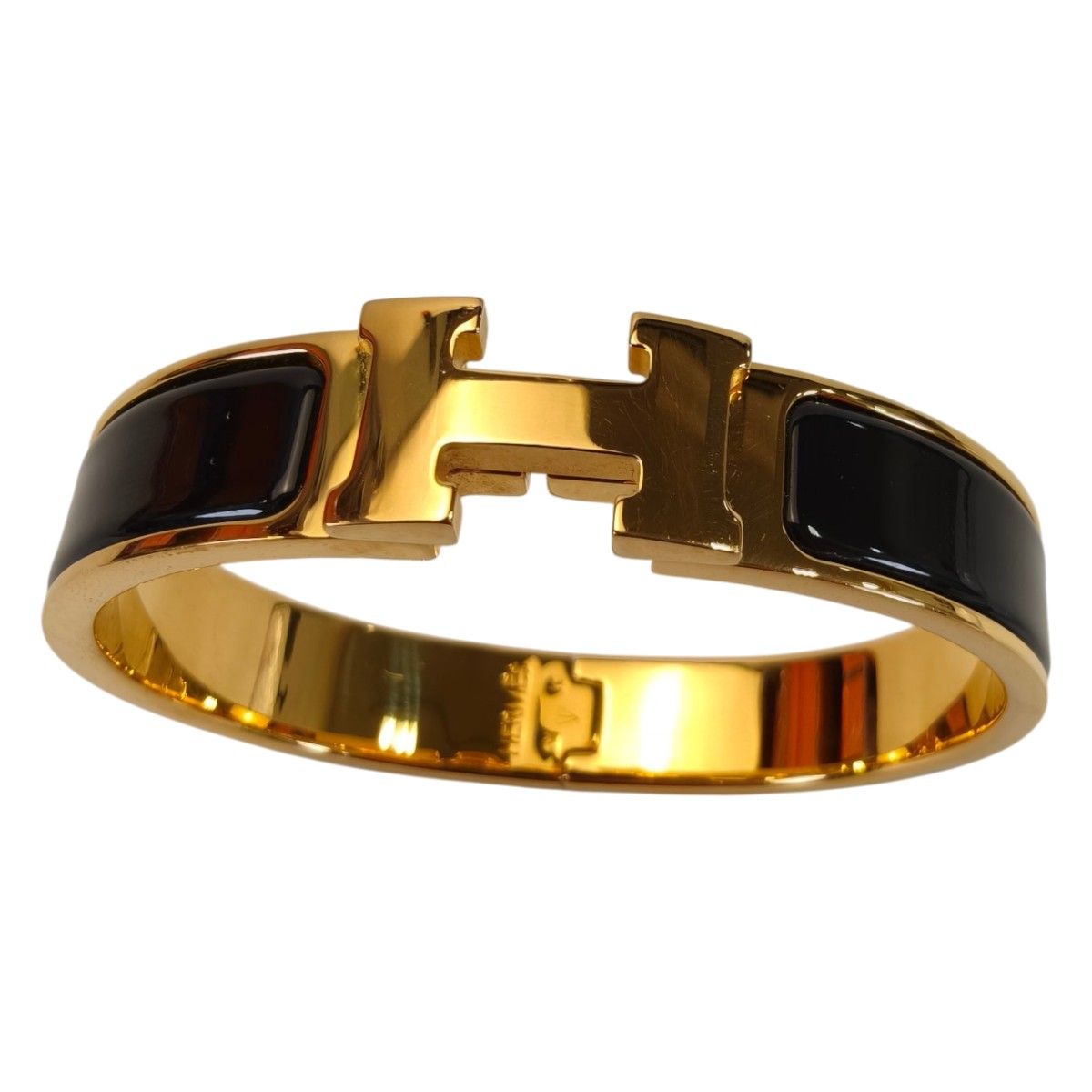 HERMES エルメス クリックH PM バングル ブレスレット ゴールド ブラック 管理番号 10511