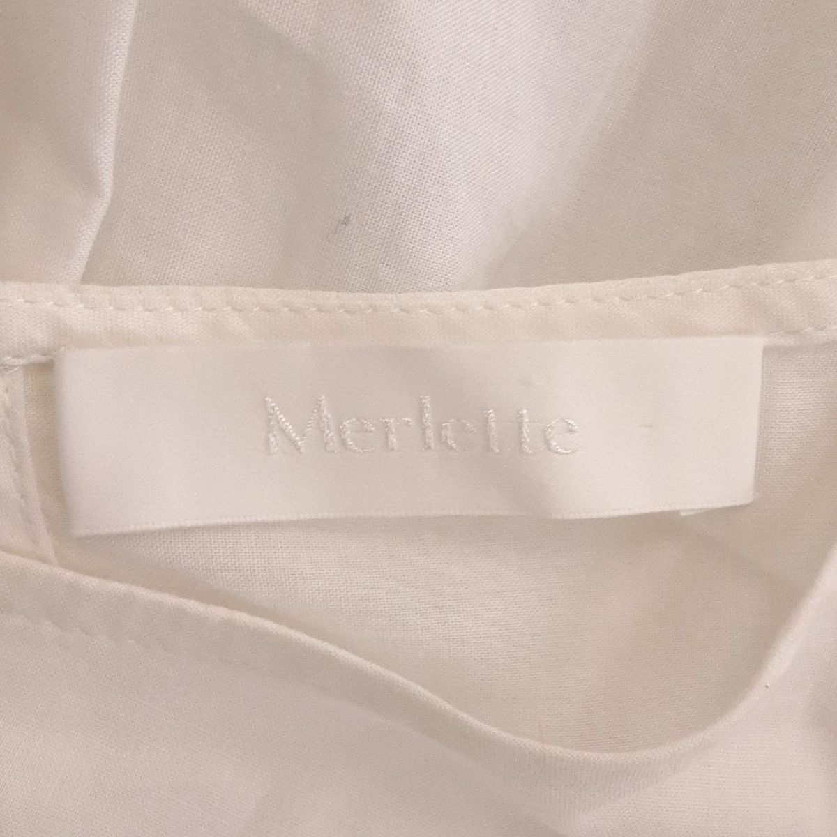  Merlette マーレット ワンピース レディース - 白 七分袖 ロング ティアード その他 ワンピース