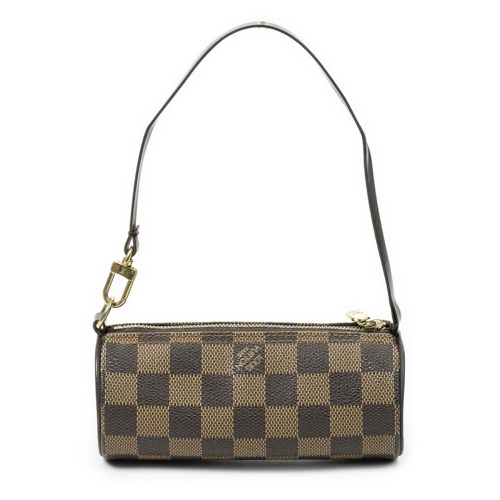 ルイヴィトンパピヨンポーチ茶色ダミエ