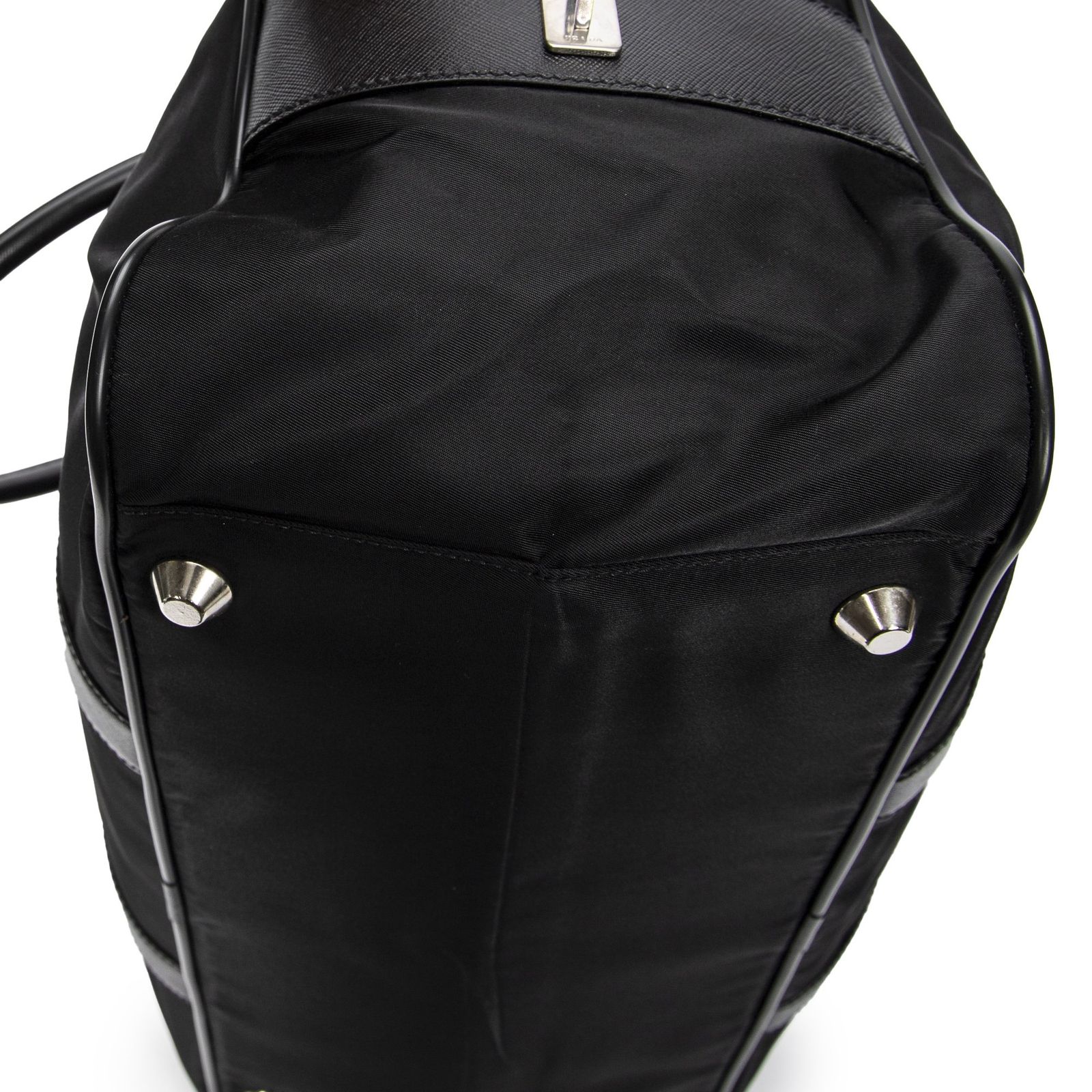 プラダソフトナイロンダッフルバッグ黒ナイロンキャンバスA