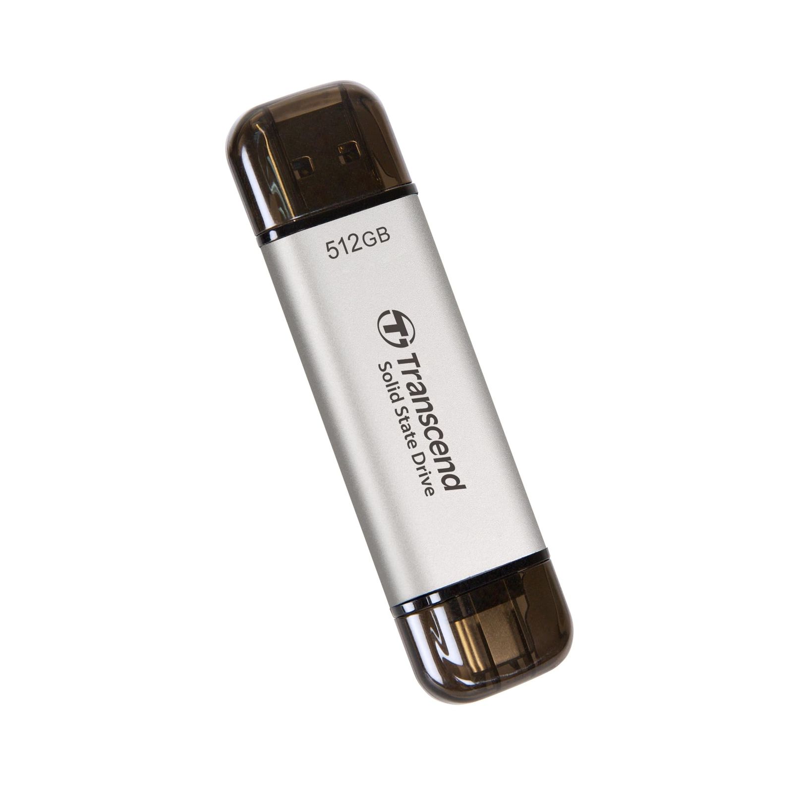 10Gbps USB 動作 済 PS4 PS5 両対応 シルバー Type-A Type-C 超小型軽量11g MB s 最大1050 高速 TS512GESD310S 512GB ポータブルSSD トランセンド トランセンドジャパン