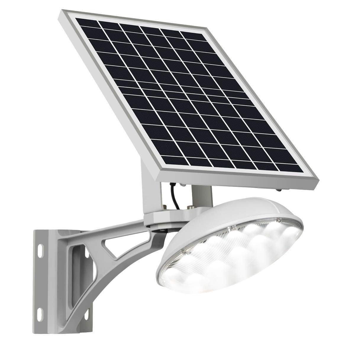 一体式センサーライト防水 光センサー 夜自動点灯消灯 ソーラー充電式 高輝度 省エネ 街灯 リモコン付き LED 屋外防犯 屋外 角度調節 ソーラーライト 取付簡単 XYUE 10000mAH 日本語取扱説明書