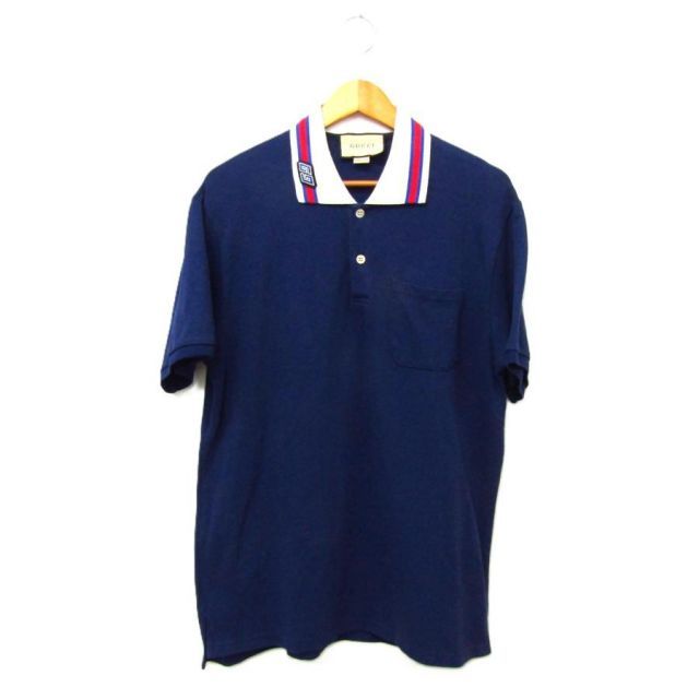 GUCCI グッチ SQUARE GG スクエア ポロシャツ 半袖 鹿の子 メンズ