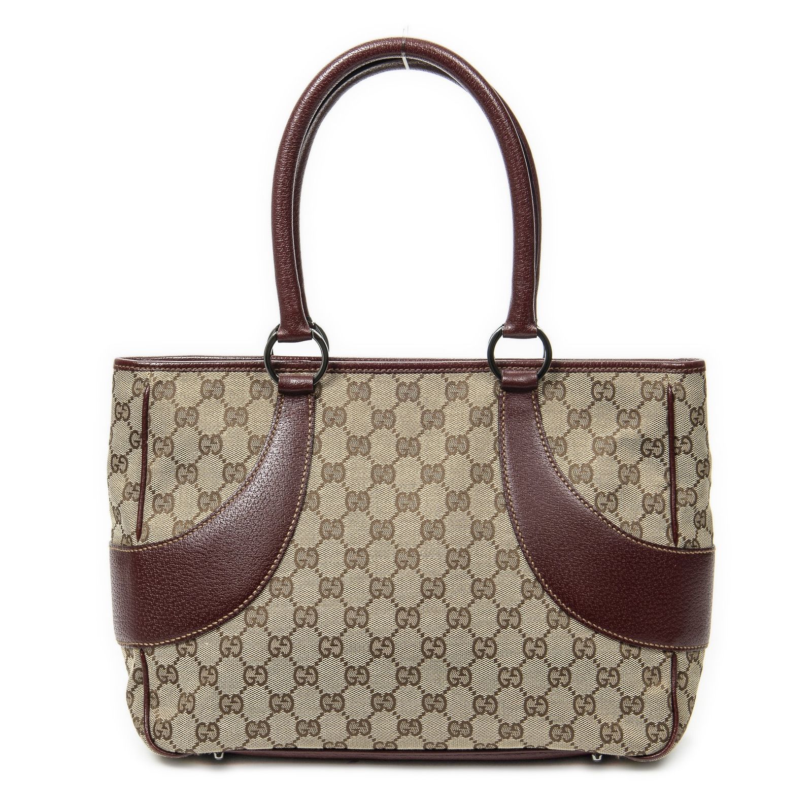  GUCCI グッチトートバッグベージュ レッドGGキャンバスA メッセンジャーバッグ ショルダーバッグ