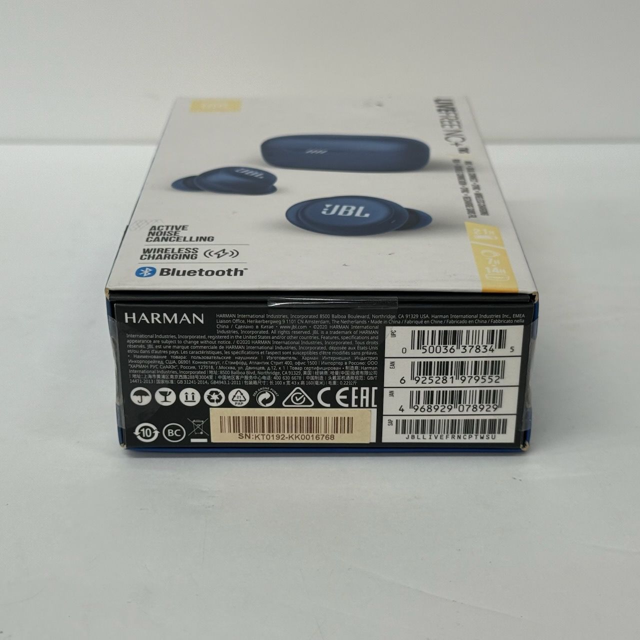 フルワイヤレスイヤホンフルワイヤレスイヤホン ブルー JBLLIVEFRNCPTWSU ワイヤレス 左右分離 ノイズキャンセリング対応 Bluetooth対応 でんきち 家電量販店