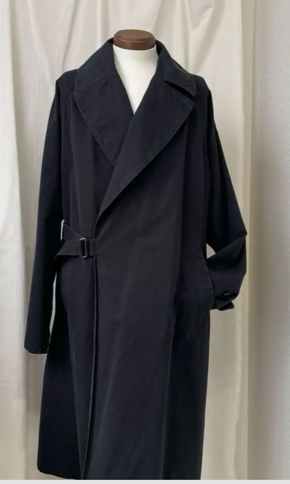 【未使用品】comoli ウォッシュド タイロッケンコート ブラック サイズ2 COMOLI ウォッシュドタイロッケンコート黒2022SS サイズ2