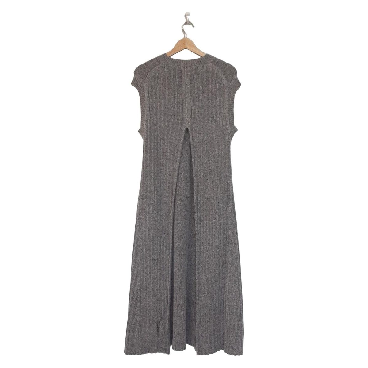 BLAMINK ブラミンク ワンピース サイズ38 M レディース - グレー ノースリーブ マキシ丈 ニット