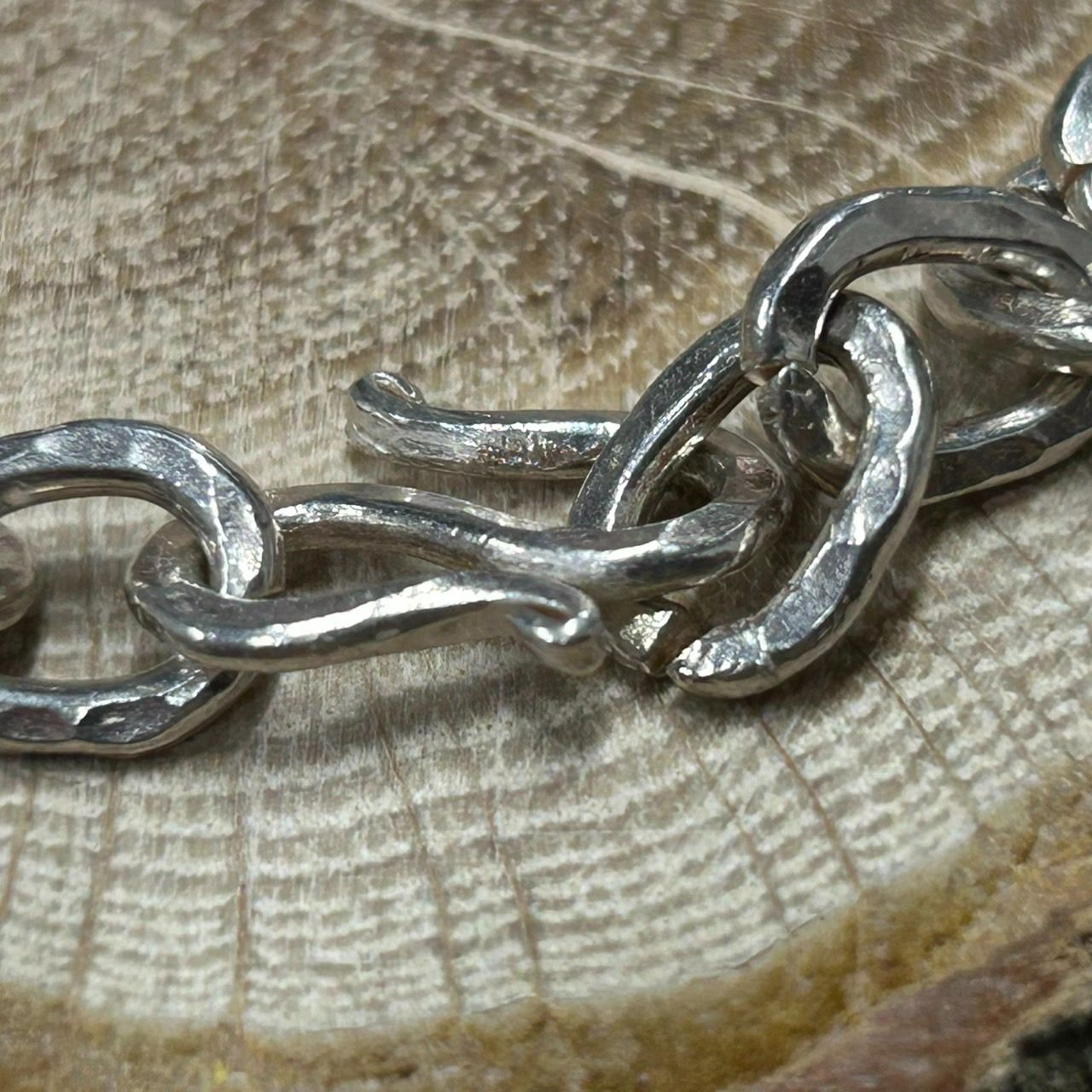 槌目チェーンブレスレット