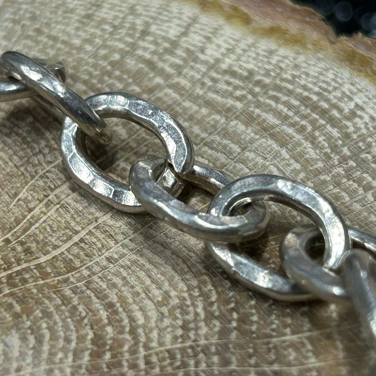 槌目チェーンブレスレット