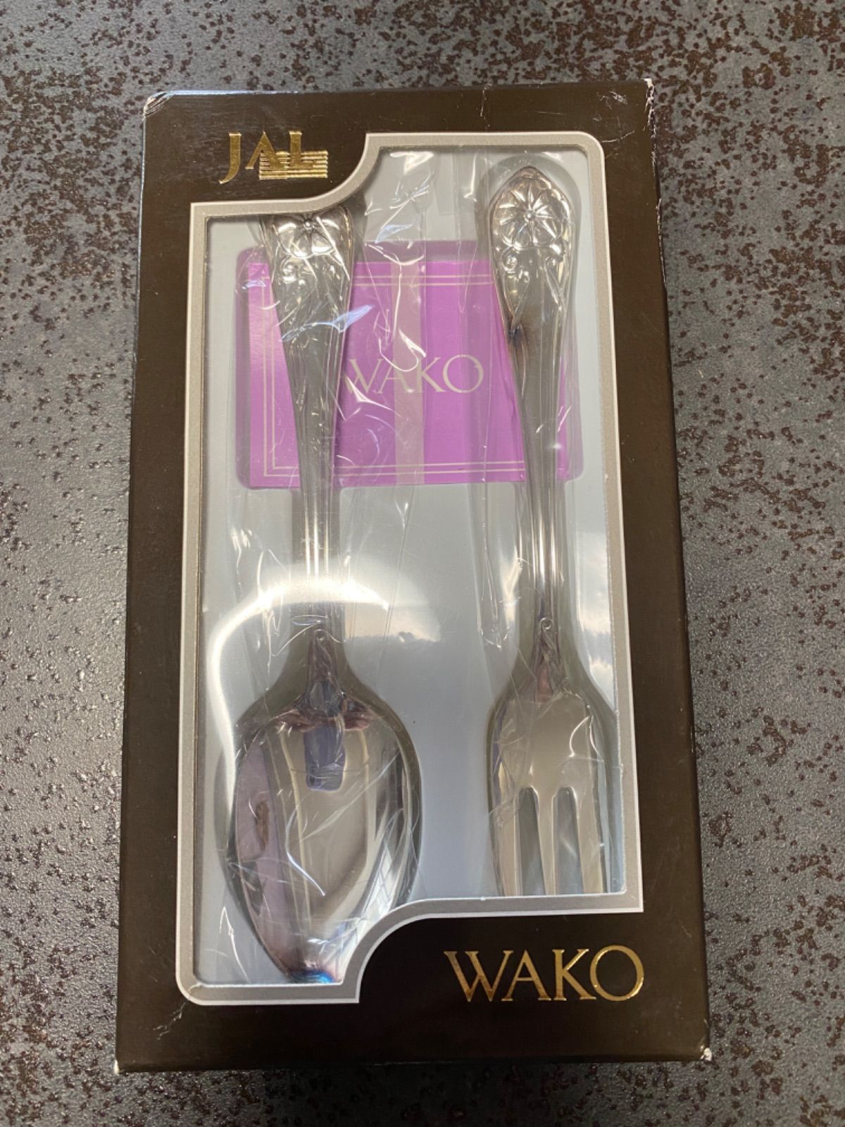 未使用】JAL x WAKO カトラリーセット(スプーン、フォーク各1本