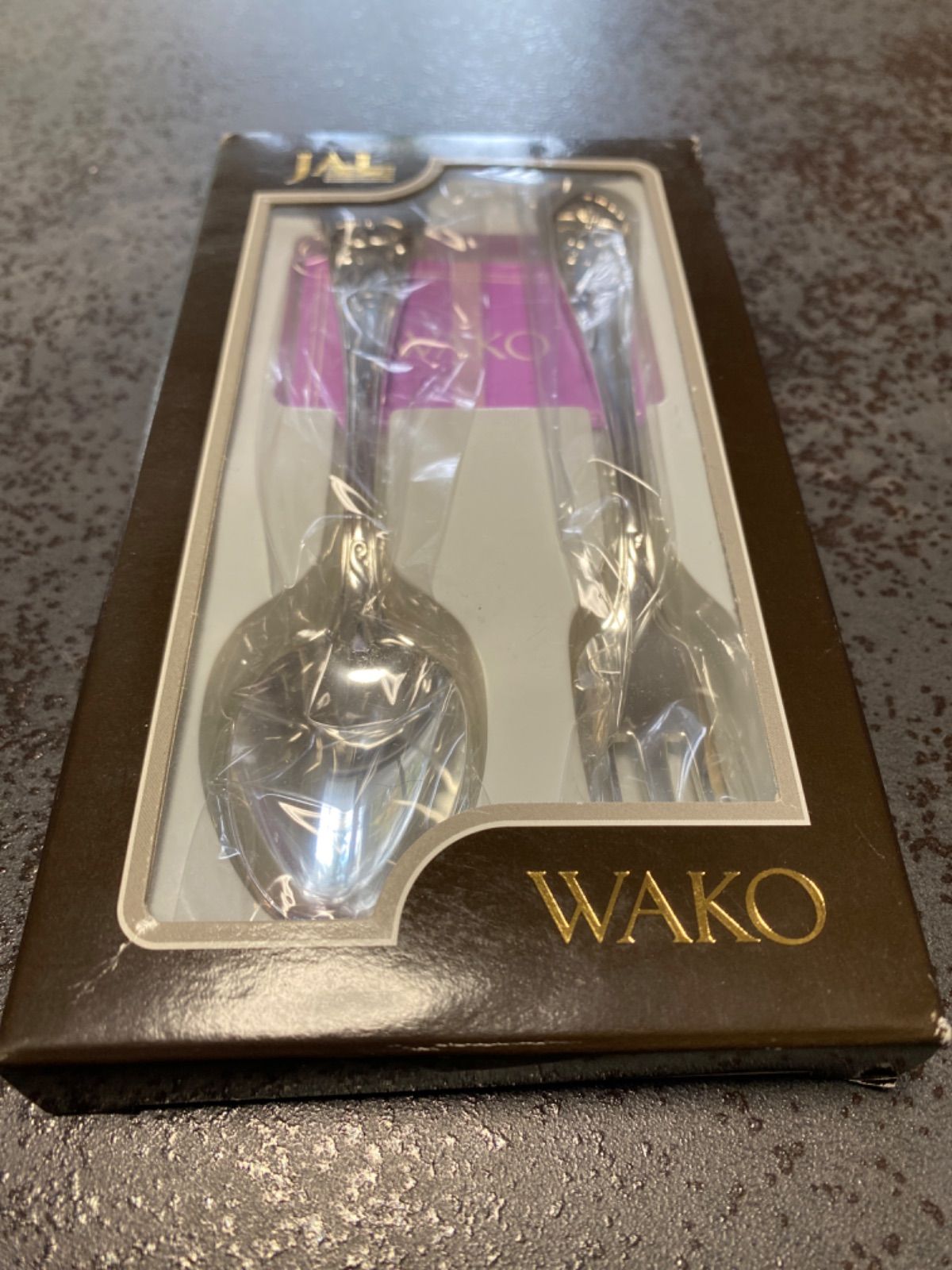 未使用】JAL x WAKO カトラリーセット(スプーン、フォーク各1本