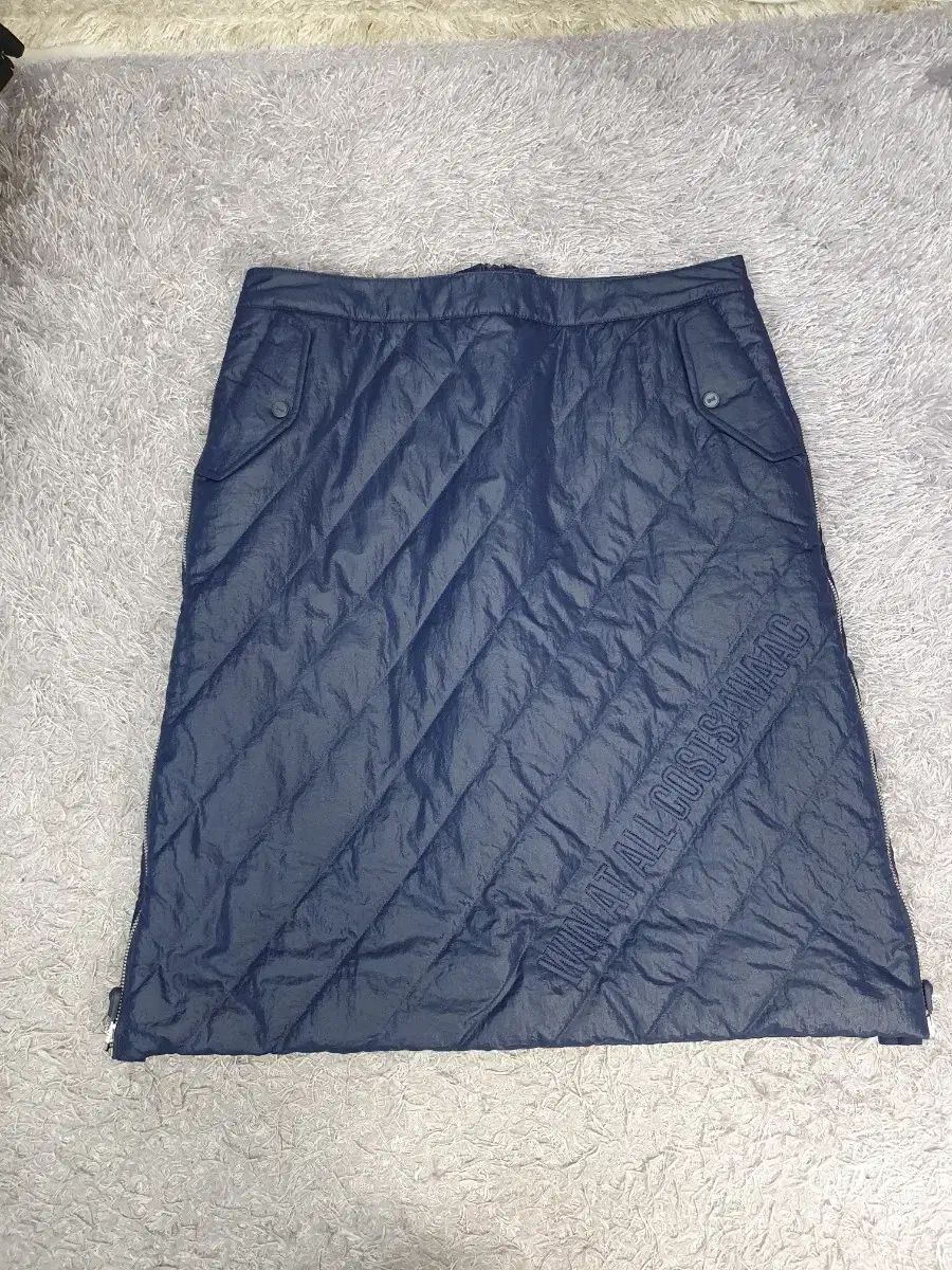 waac 왁 ゴルフ ダウン スカート 防風 キルティング キュロット スカート ネイビー 5
