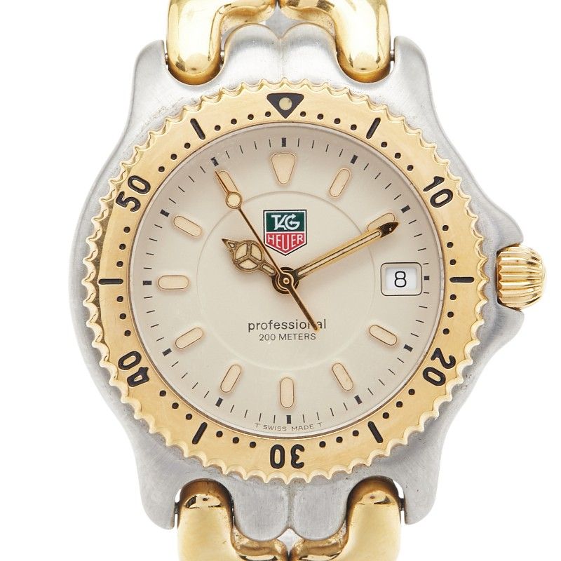 タグホイヤー セル プロフェッショナル WG1221-KO シルバー ゴールド ステンレススチール メッキ メンズ TAG HEUER 227-40997