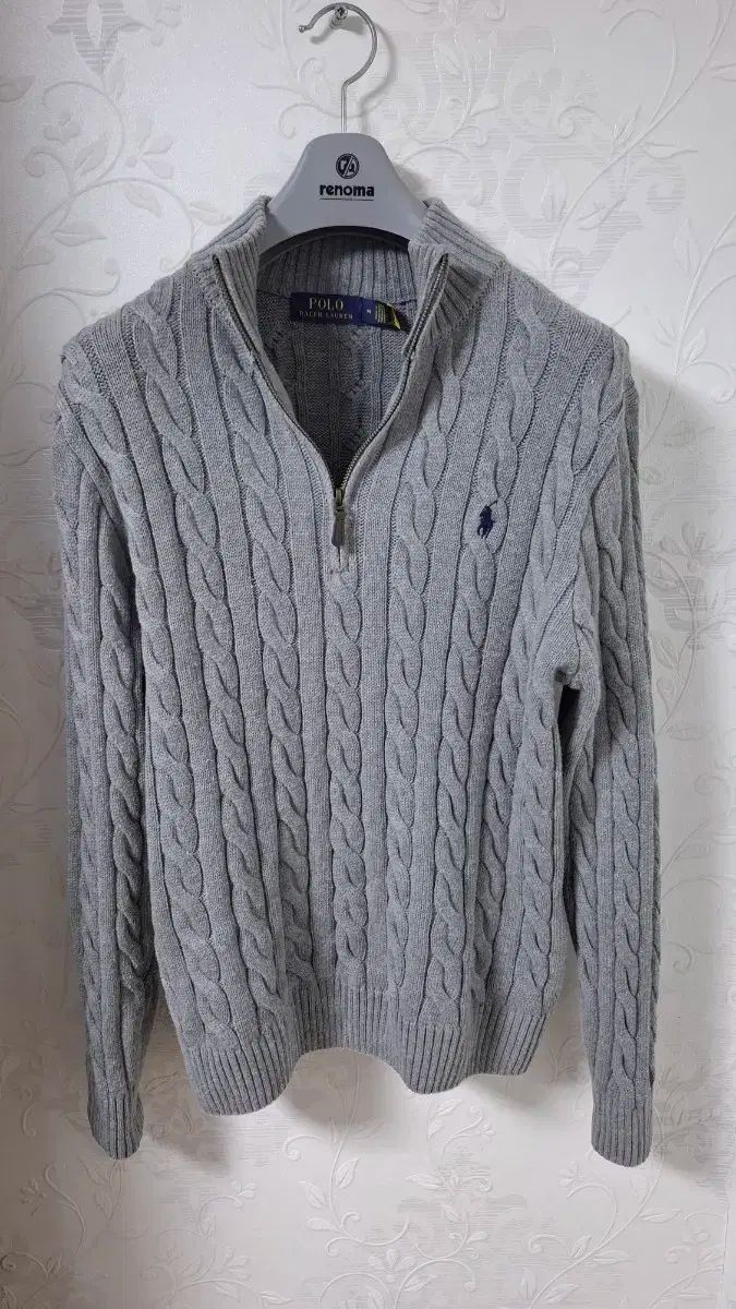 ポロ ラルフローレン ケーブル ハーフジップ セーター 100 ケーブル編み ニット