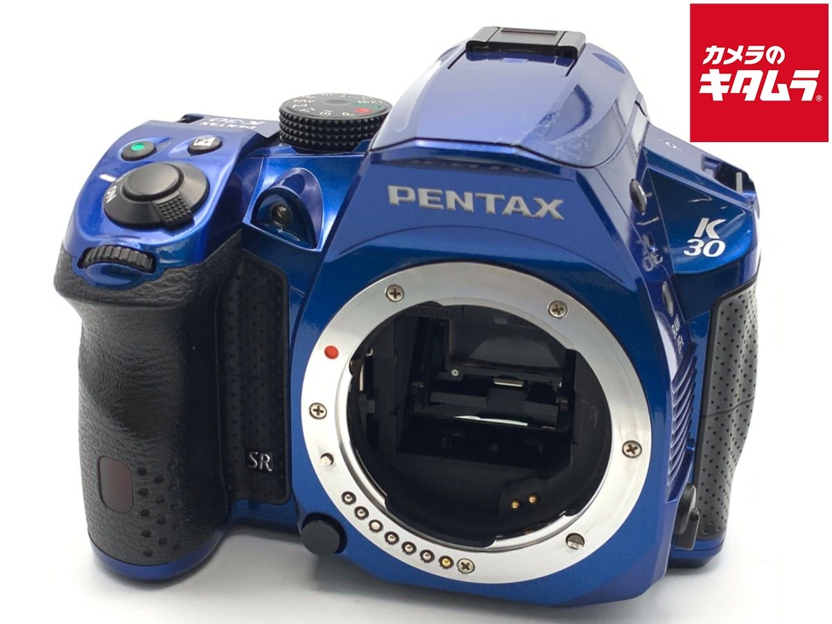 並品 ペンタックス K-30 ボディ クリスタルブルー