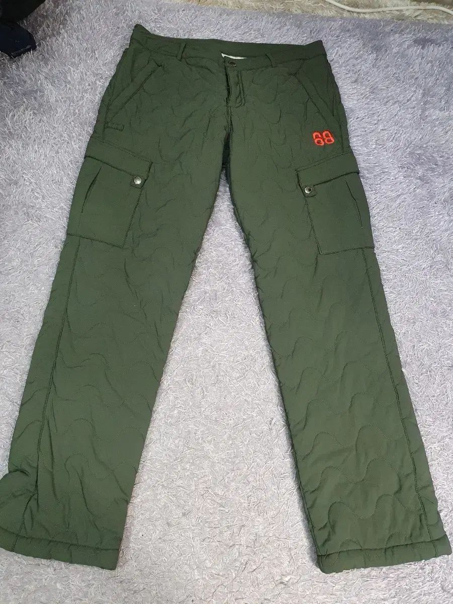 パーリーゲイツ ダウン パンツ キルティング 防風 カーゴ パンツ カーキ 32 33