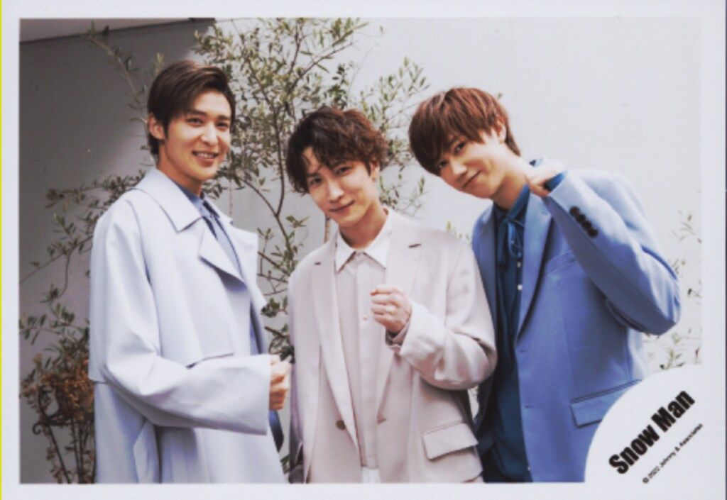 Snow Man 22年ポートレートシリーズ 目黒蓮/渡辺翔太/阿部亮平 公式