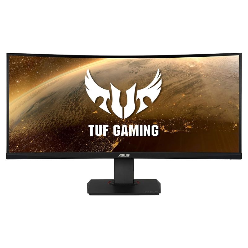 ASUS ゲーミング モニター 35インチ 湾曲 曲面 ディスプレイ 液晶ディスプレイ TUF Gaming VG35VQ 曲面 WQHD VA 100Hz 1ms HDMI DP FreeSync VESAマウント エイスース