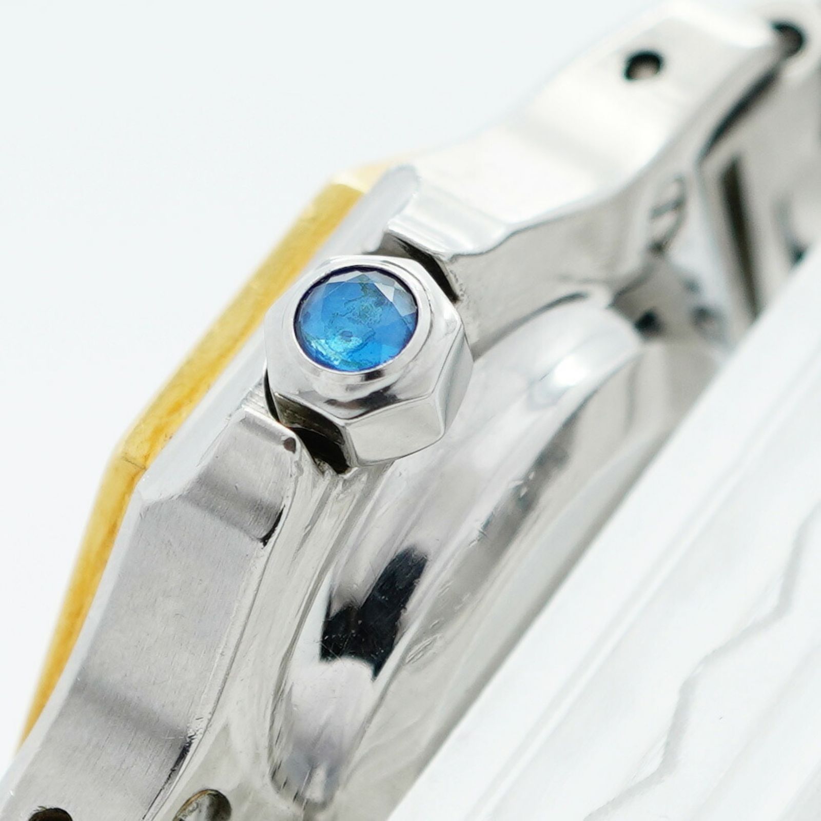 サントスオクタゴン 白文字盤腕時計