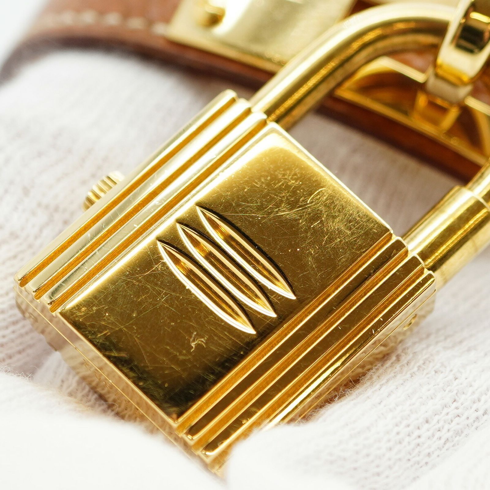 ケリーウォッチ ゴールド文字盤腕時計