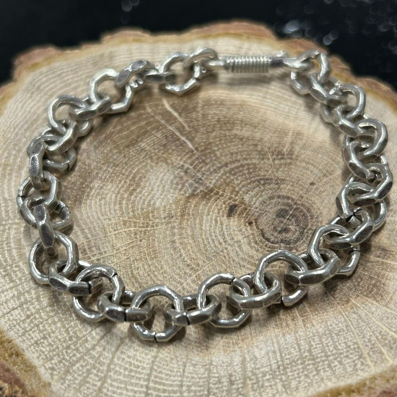 KAREN SILVER カレンシルバー チェーンブレスレット ユニセックス a-krb007 MERCADOAVALIA_COM_BR