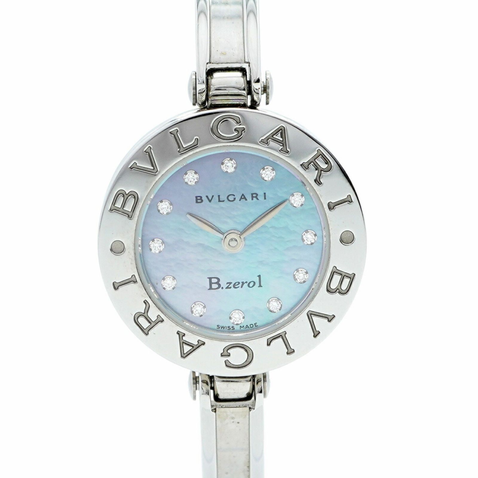 ブルガリ Bzero 1 BZ 22 S 青文字盤腕時計 レディース