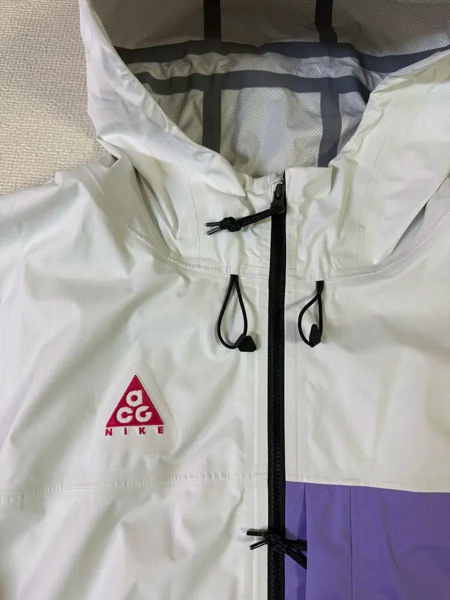 ナイキ ACG レインジャケット 白パープル ウィンドブレーカー 海外 XL