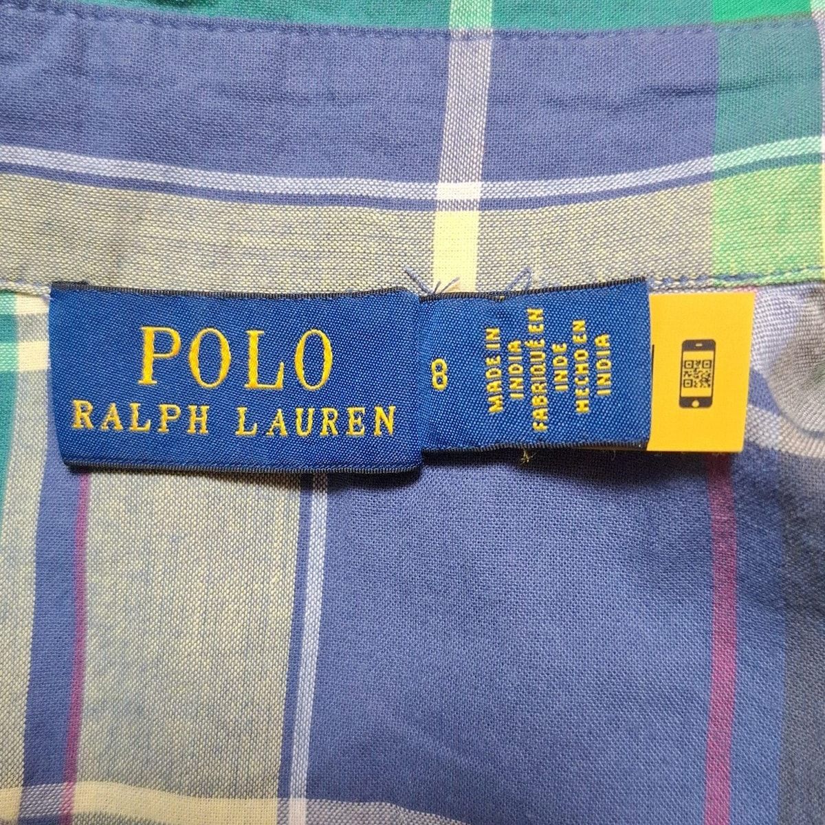 ポロラルフローレン ワンピース サイズ8 M レディース - ブルー