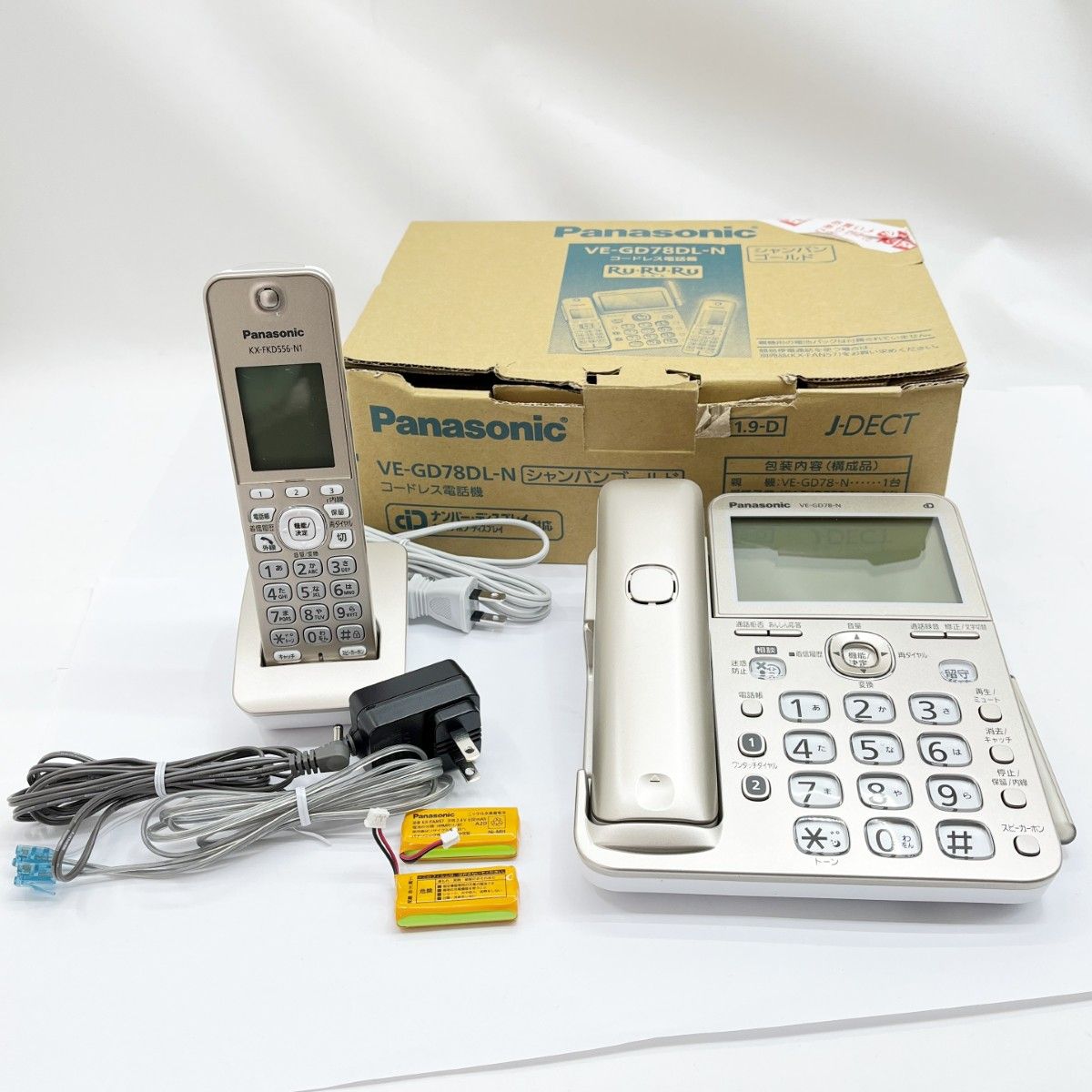 Panasonic パナソニック 電話機 コードレス電話機 製 RURURU VE GD 78 DL N シャンパンゴールド